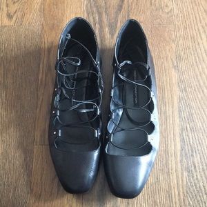 French Connection Black Kamilla Flats